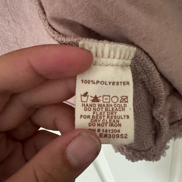 Hem and thread women’s medium rose pink button up Sherpa - Picture 2 of 4